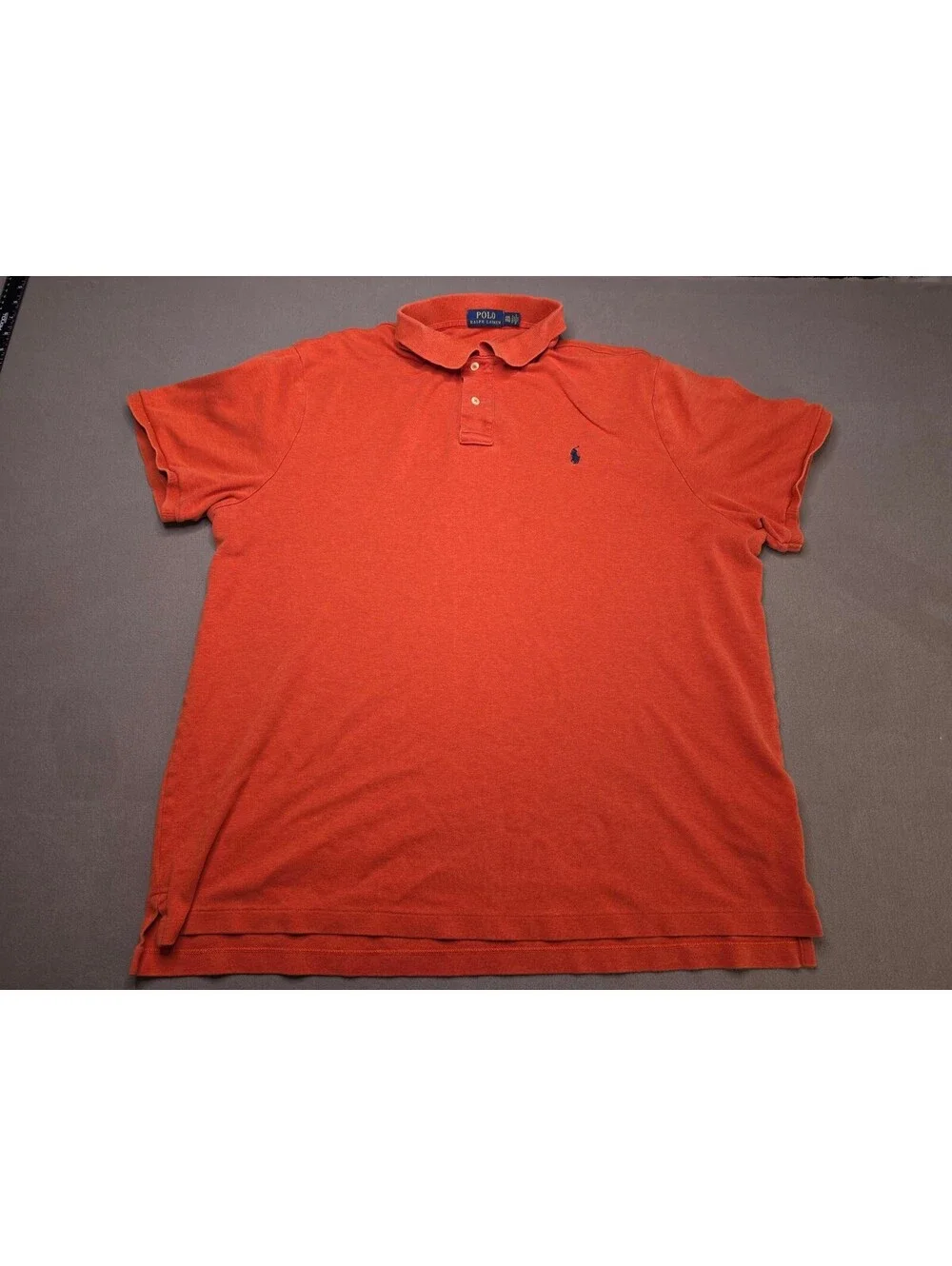 Polo Ralph Lauren Men’s XXL Polo Shirt Burnt Orange Classic Pony 100% Cotton
